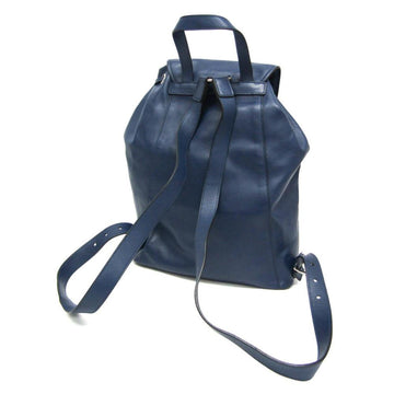 Blue Leather Prada Backpack