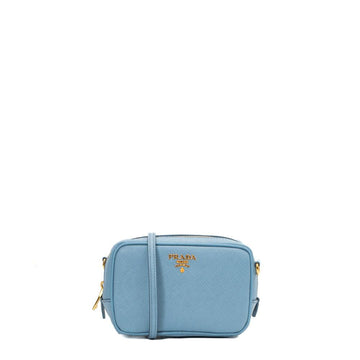 Blue Leather Prada Galleria Bag