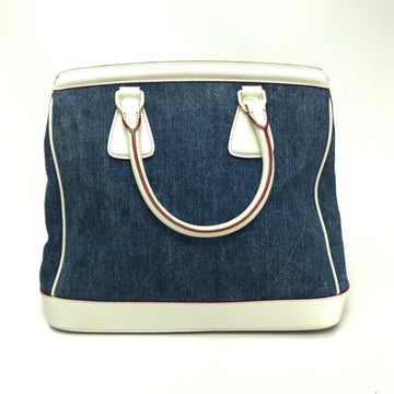 Blue Leather Prada Handbag