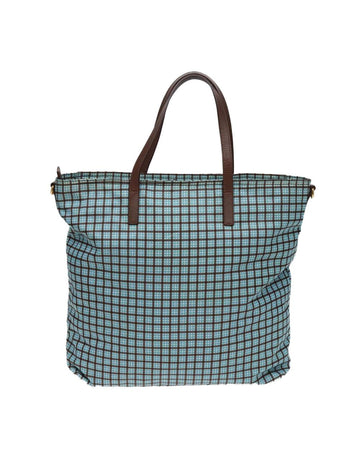 Blue Nylon Prada Galleria Bag