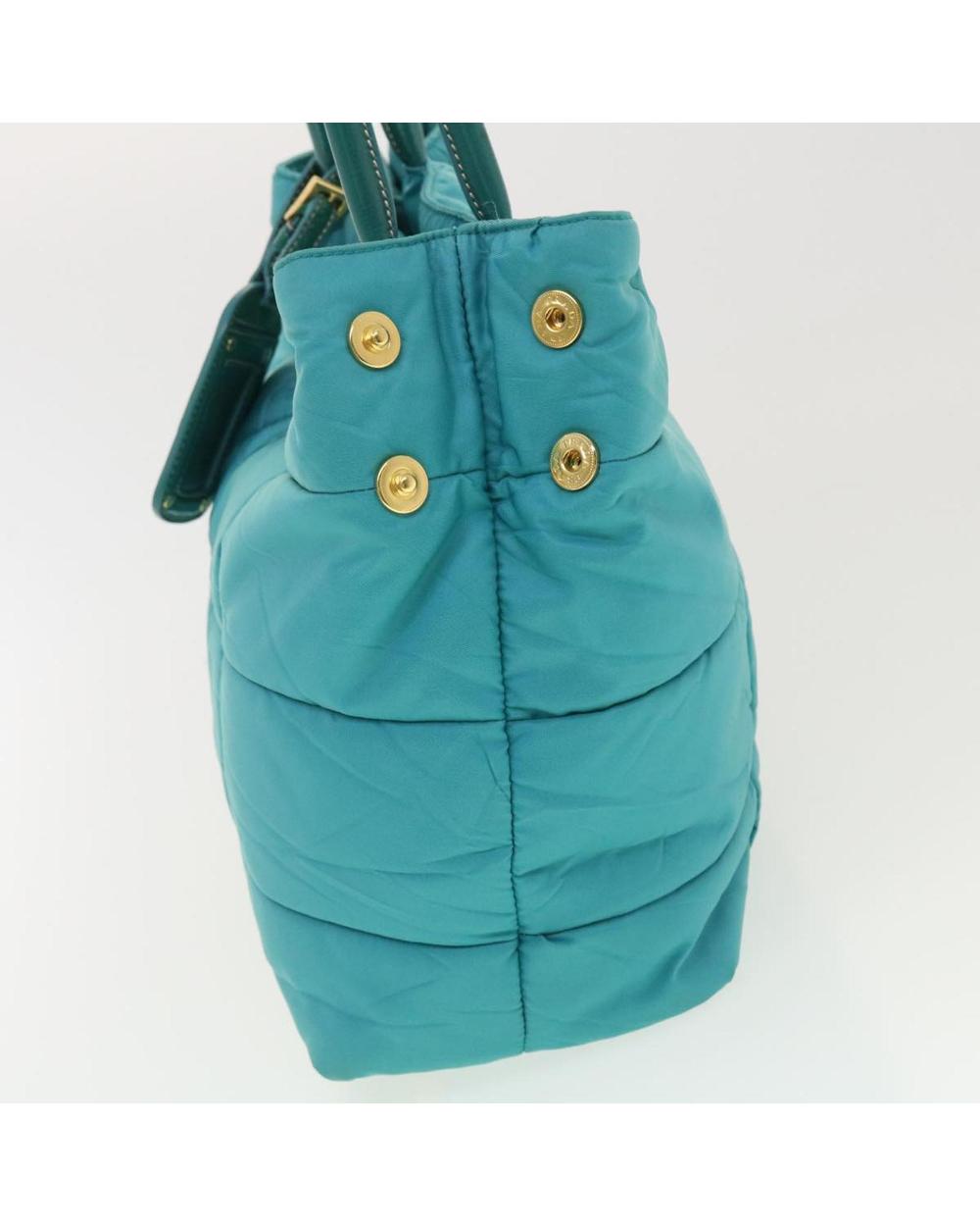 Blue Nylon Prada Handbag