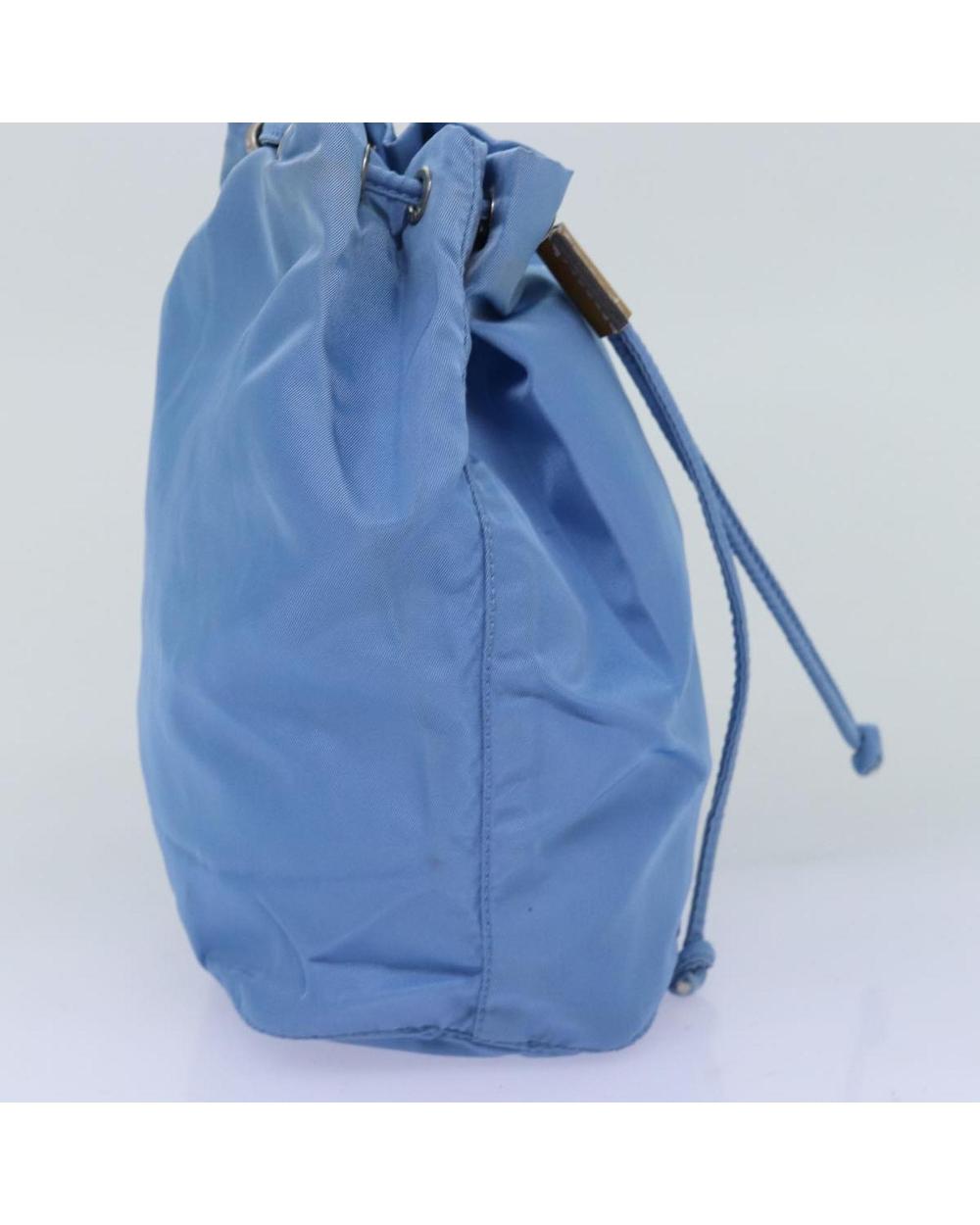 Blue Nylon Prada Pouch