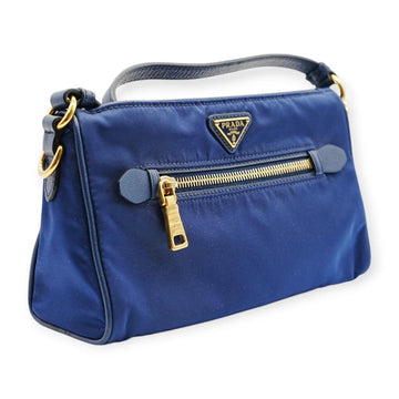 Blue Nylon Prada Shoulder Bag