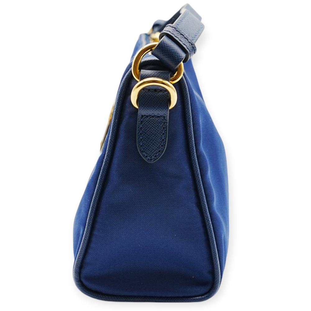 Blue Nylon Prada Shoulder Bag