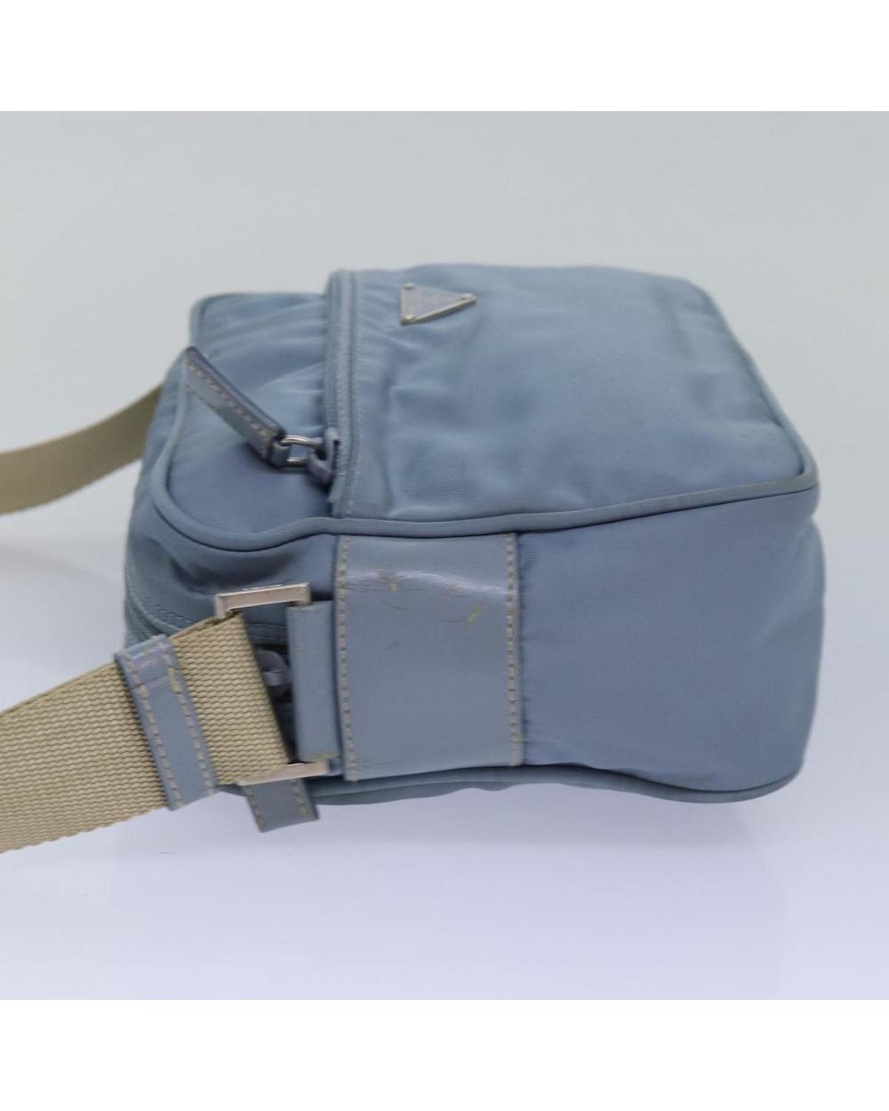 Blue Nylon Prada Shoulder Bag