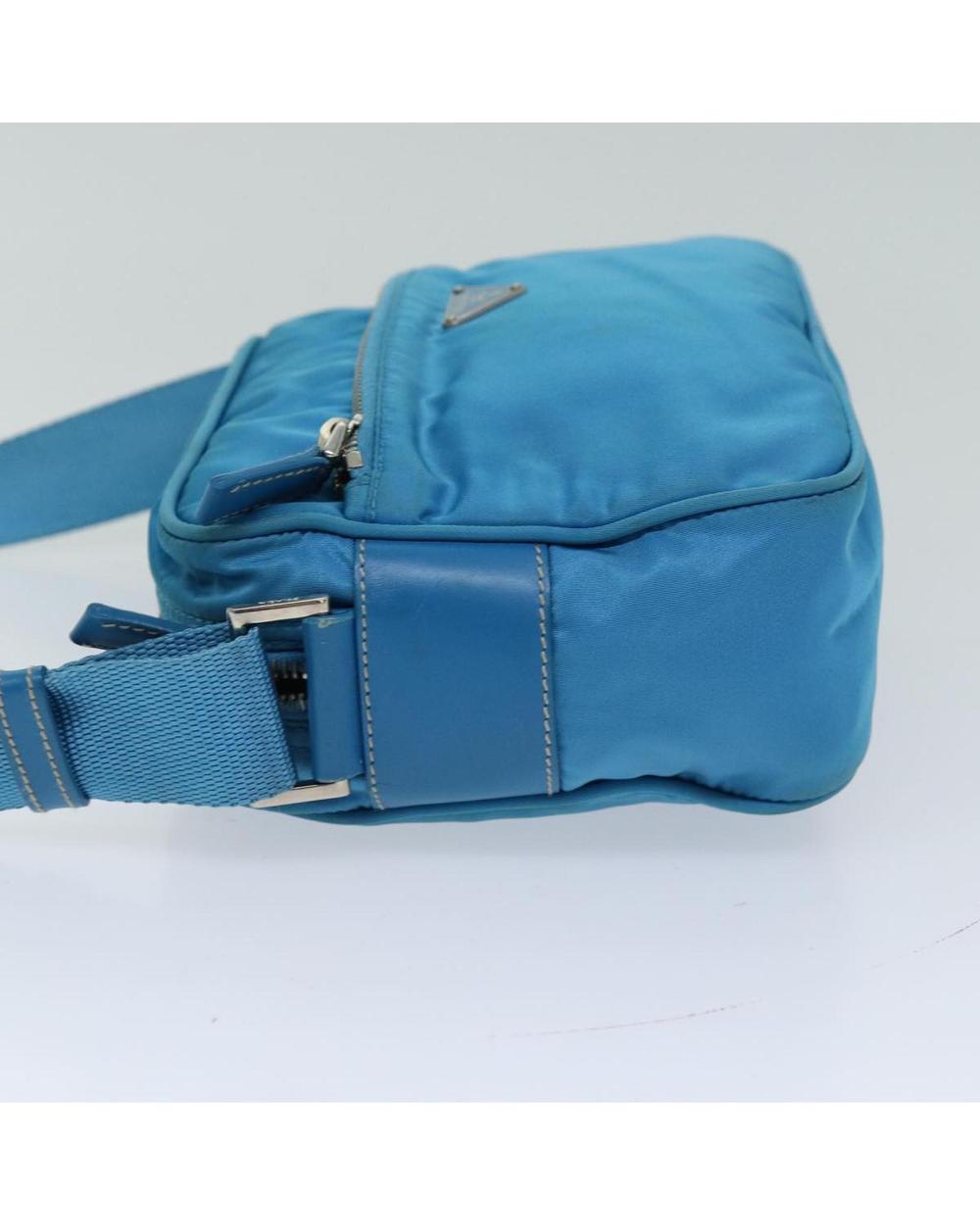 Blue Nylon Prada Shoulder Bag