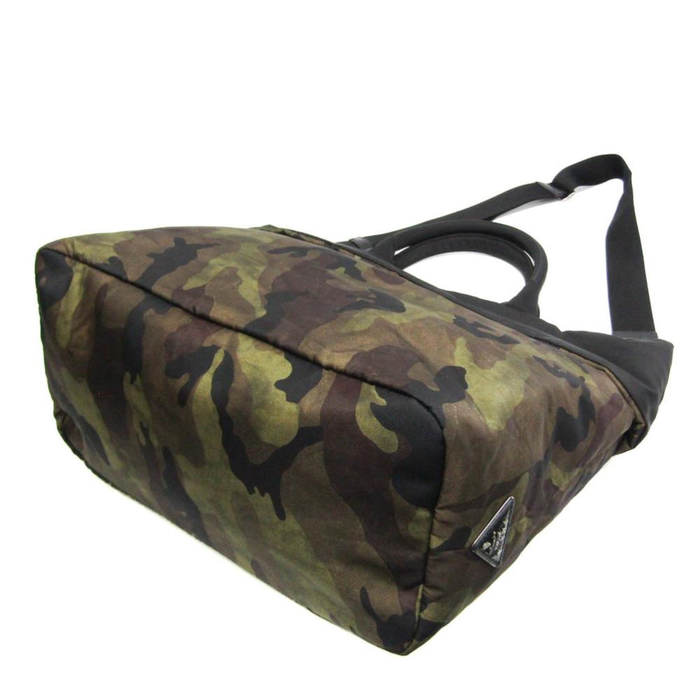 Multicolor Canvas Prada Tote
