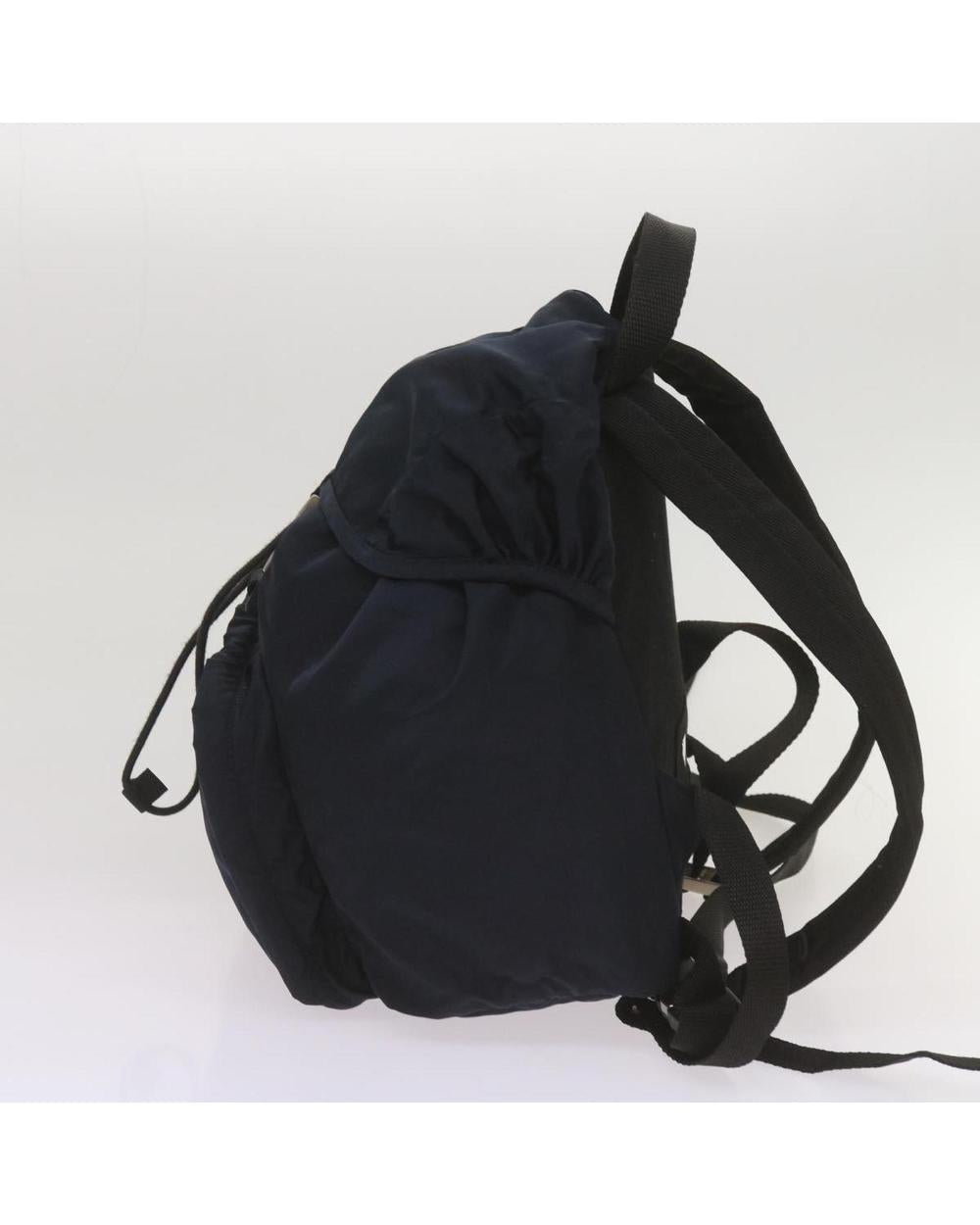 Navy Nylon Prada Backpack