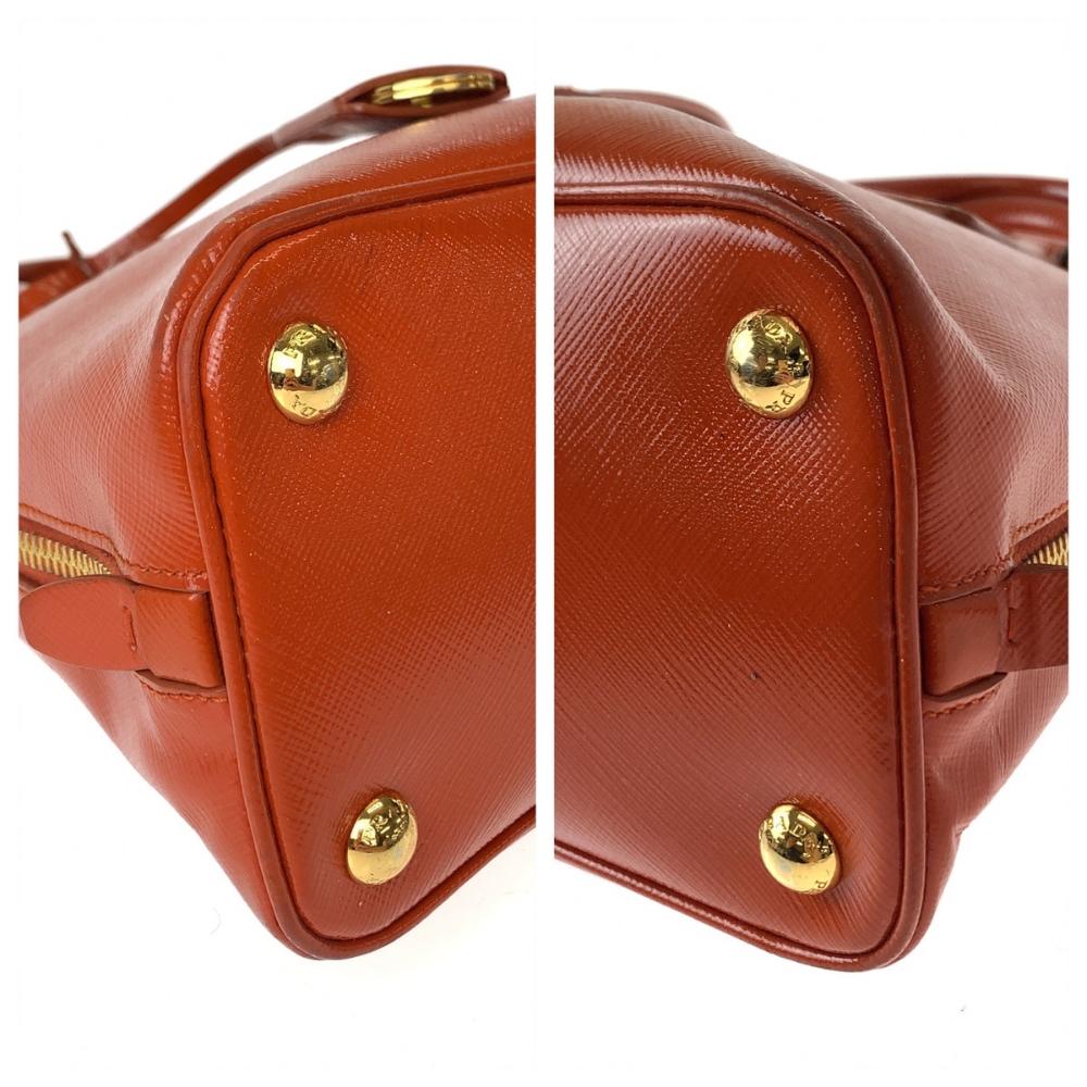 Orange Leather Prada Promenade