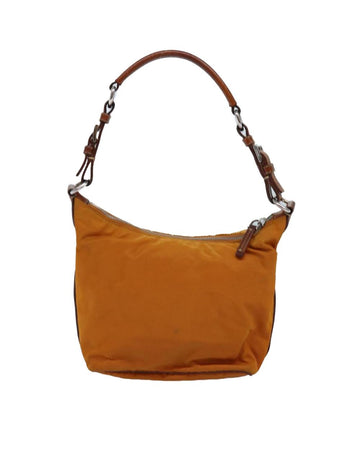 Orange Nylon Prada Shoulder Bag