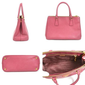 Pink Leather Prada Galleria Bag
