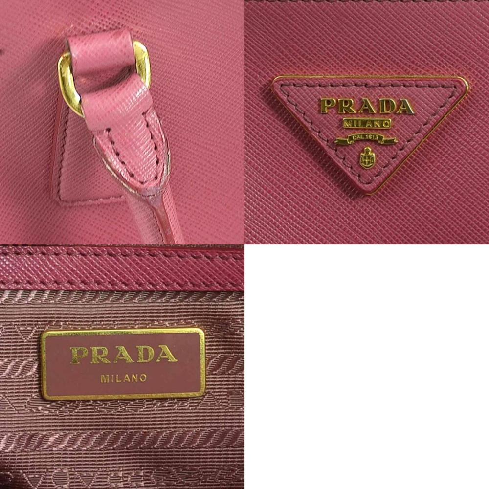 Pink Leather Prada Galleria Bag