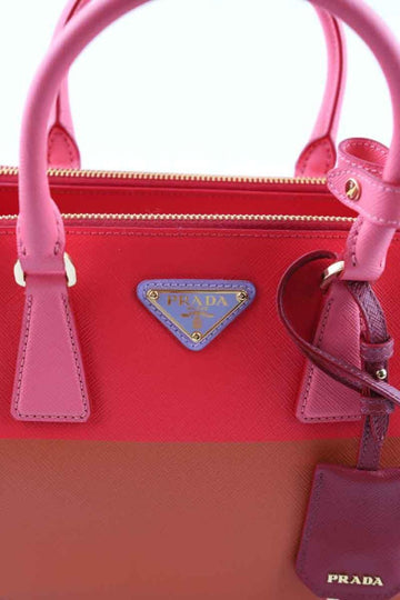 Pink Leather Prada Handbag