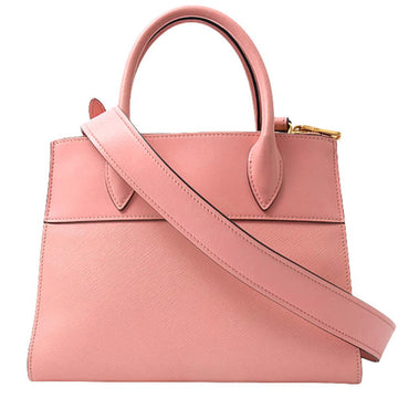 Pink Leather Prada Handbag