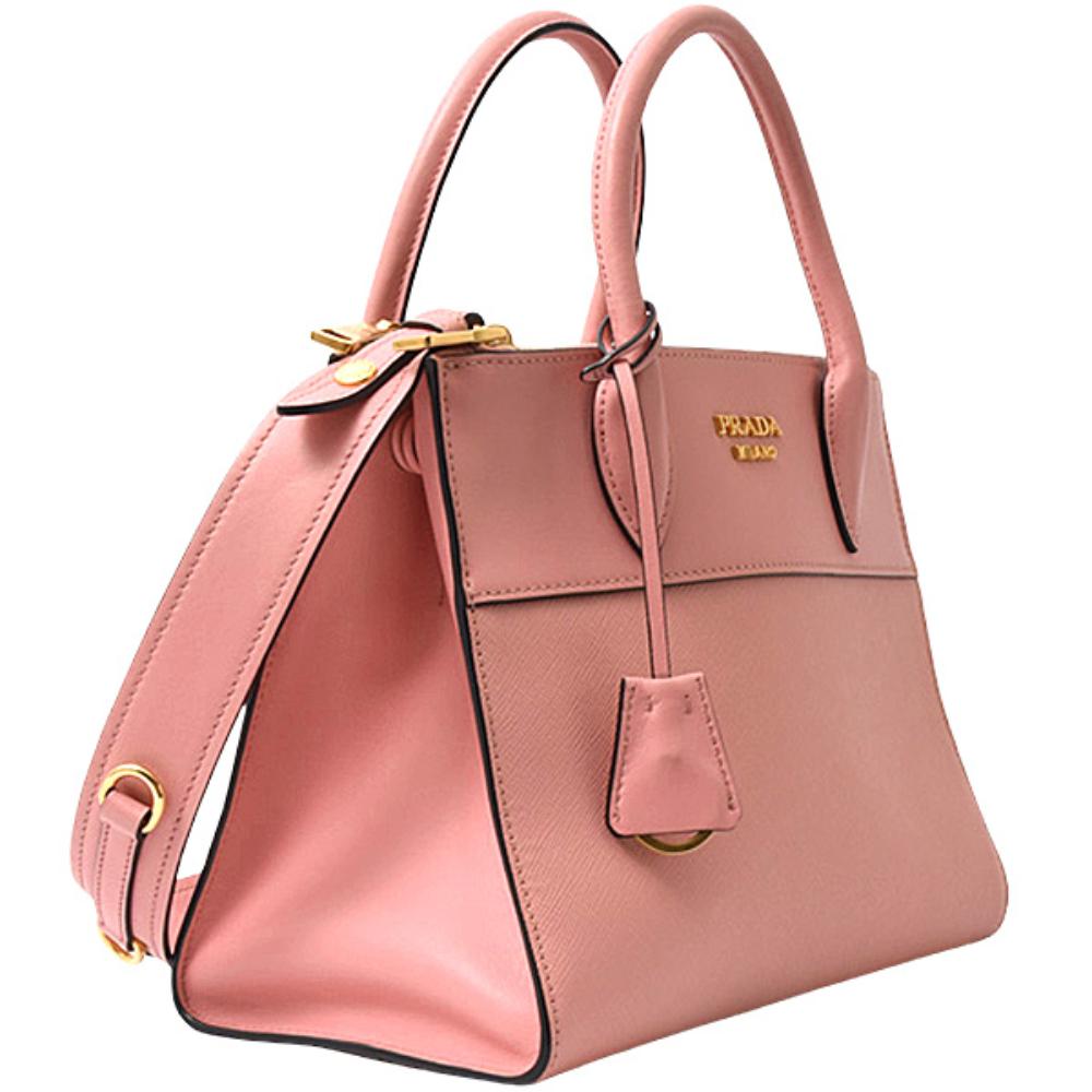 Pink Leather Prada Handbag