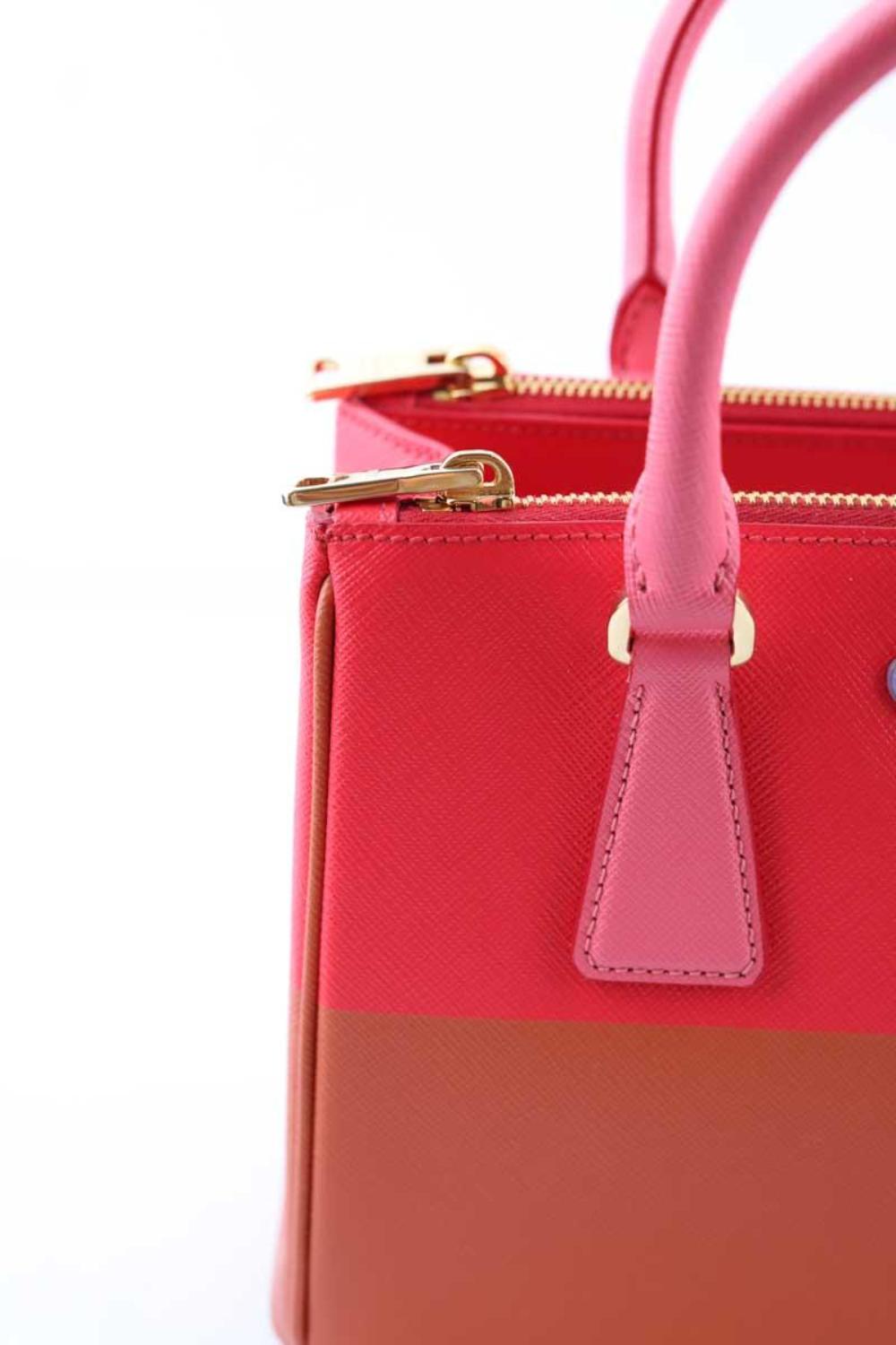 Pink Leather Prada Handbag