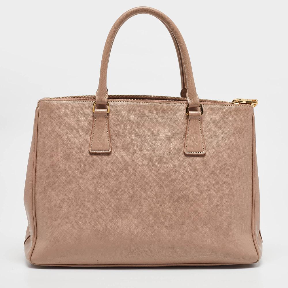 Pink Leather Prada Tote
