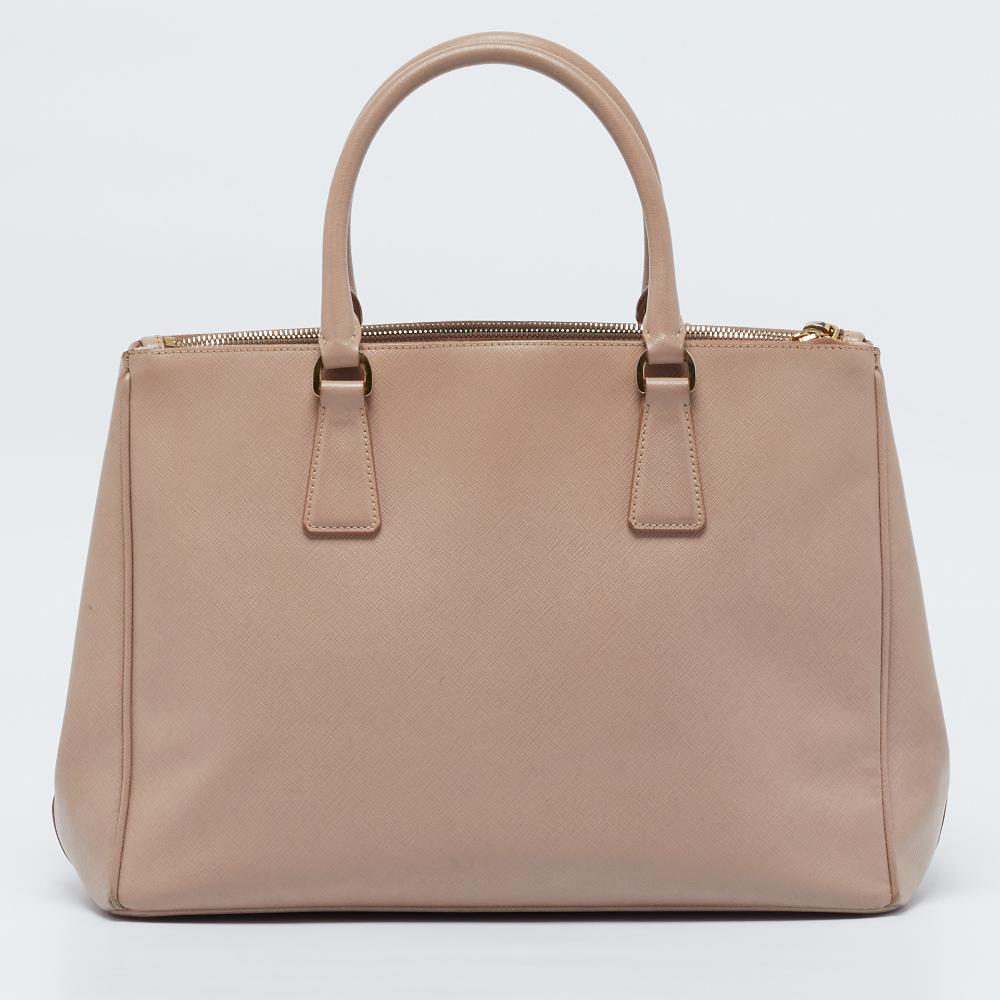 Pink Leather Prada Tote