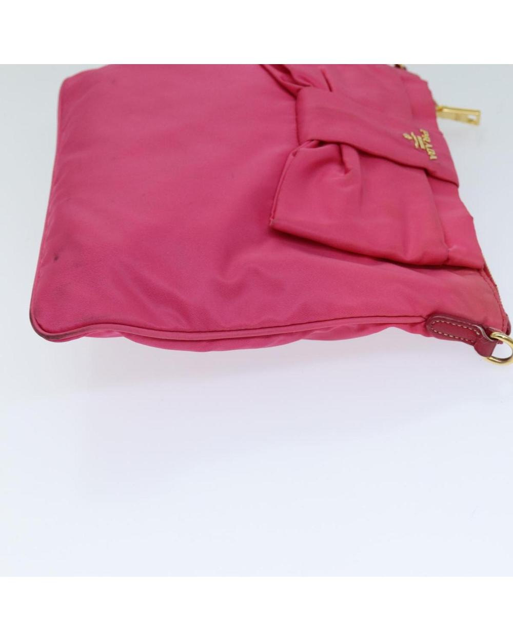 Pink Nylon Prada Shoulder Bag