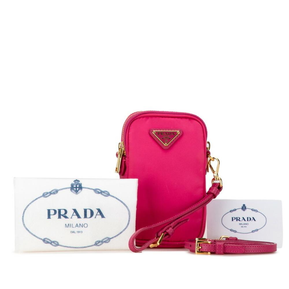 Pink Nylon Prada Shoulder Bag