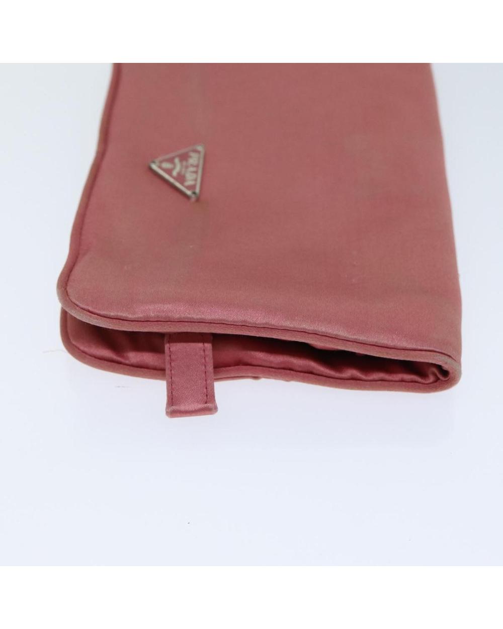 Pink Satin Prada Pouch