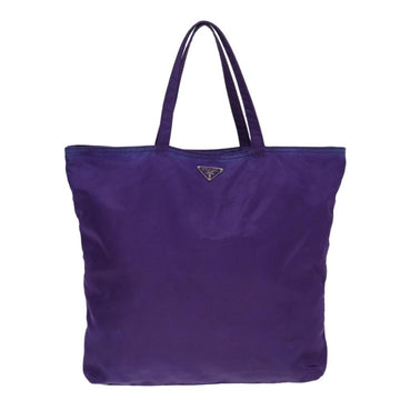Purple Fabric Prada Tote