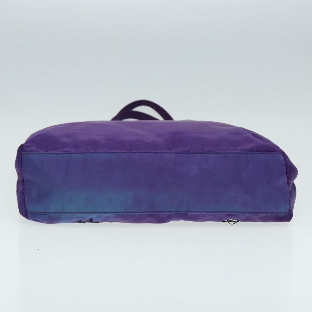 Purple Fabric Prada Tote