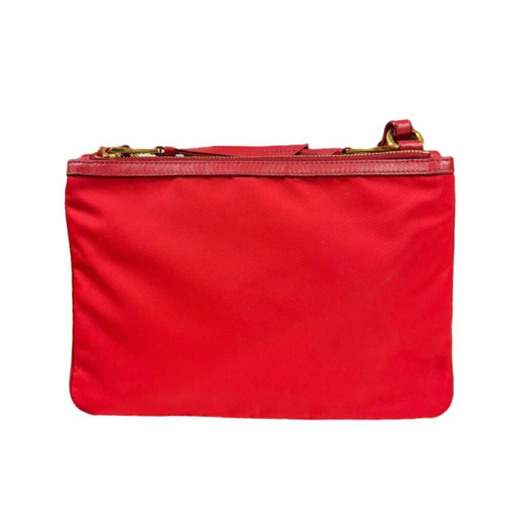 Red Nylon Prada Shoulder Bag