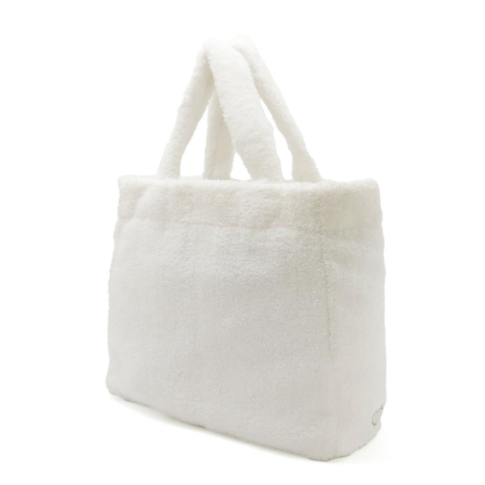White Fabric Prada Canapa Tote