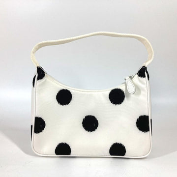White Fabric Prada Galleria Bag