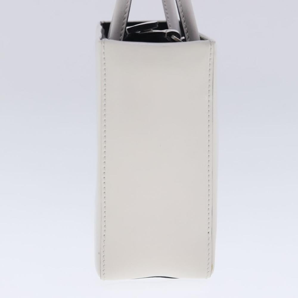 White Leather Prada Handbag