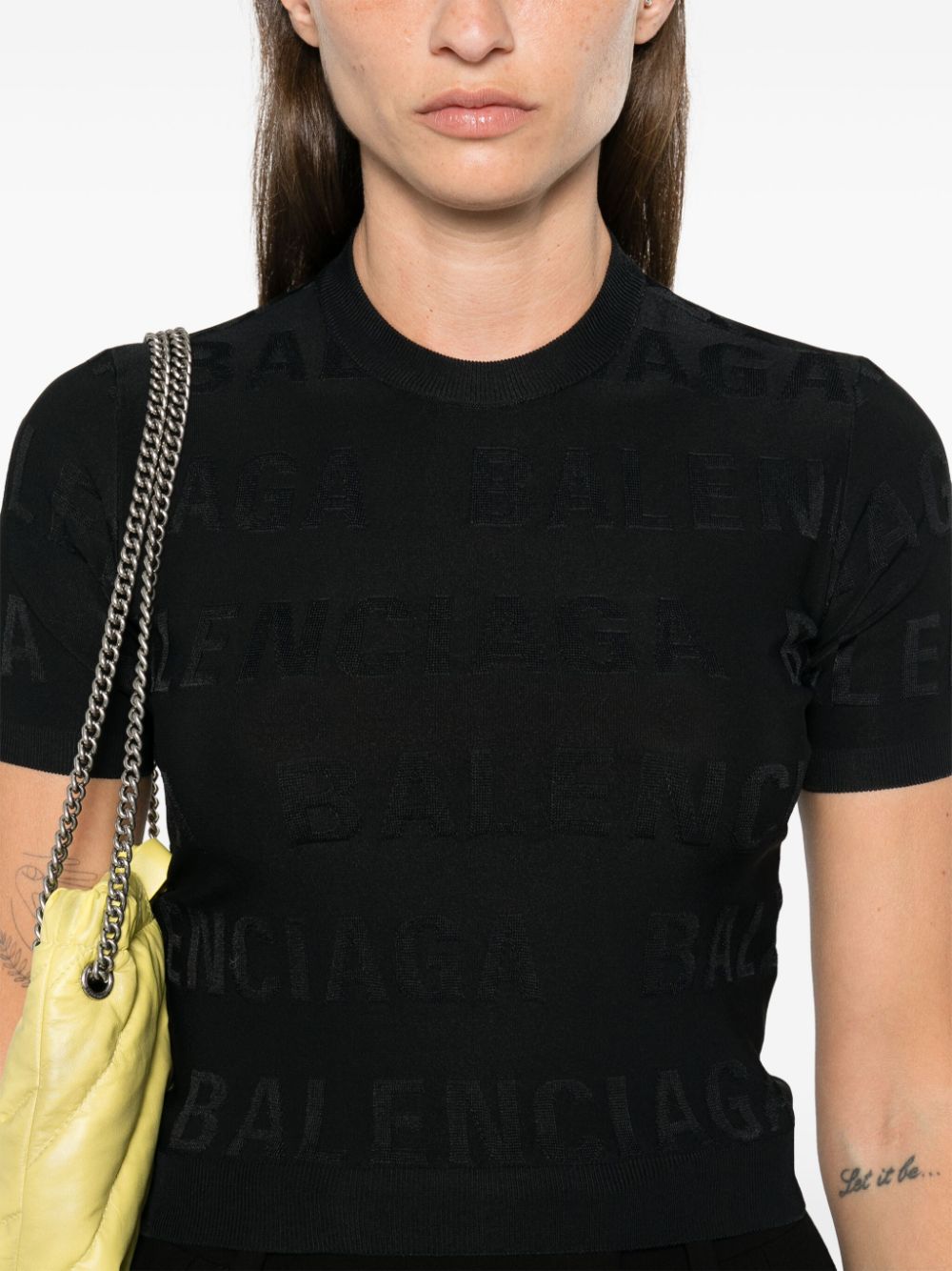 Balenciaga Women Allover Logo Top