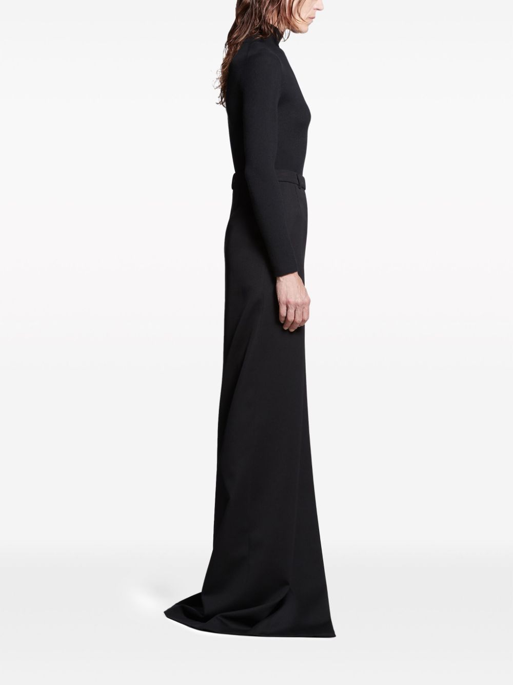 Balenciaga Women Wool Midi Skirt