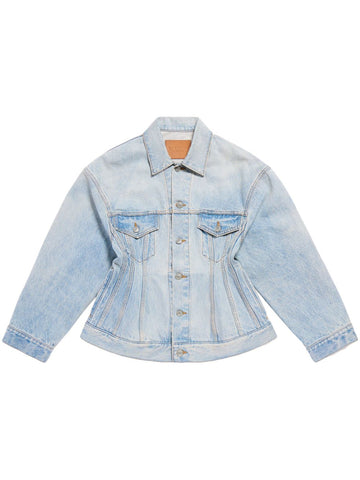 Balenciaga Women Hourglass Denim Jacket