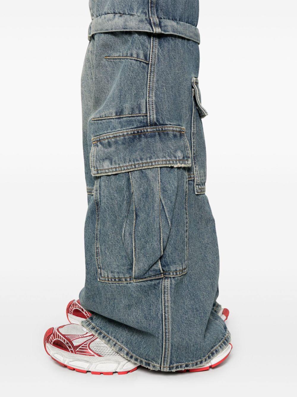 Balenciaga Women Cargo Denim Jeans