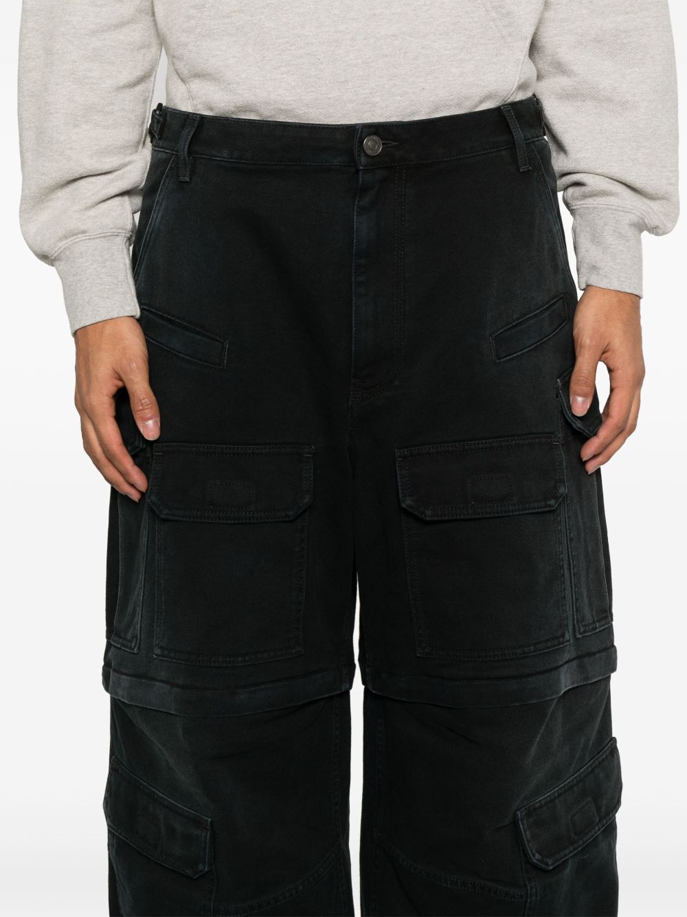 Balenciaga Men Cargo Denim Jeans
