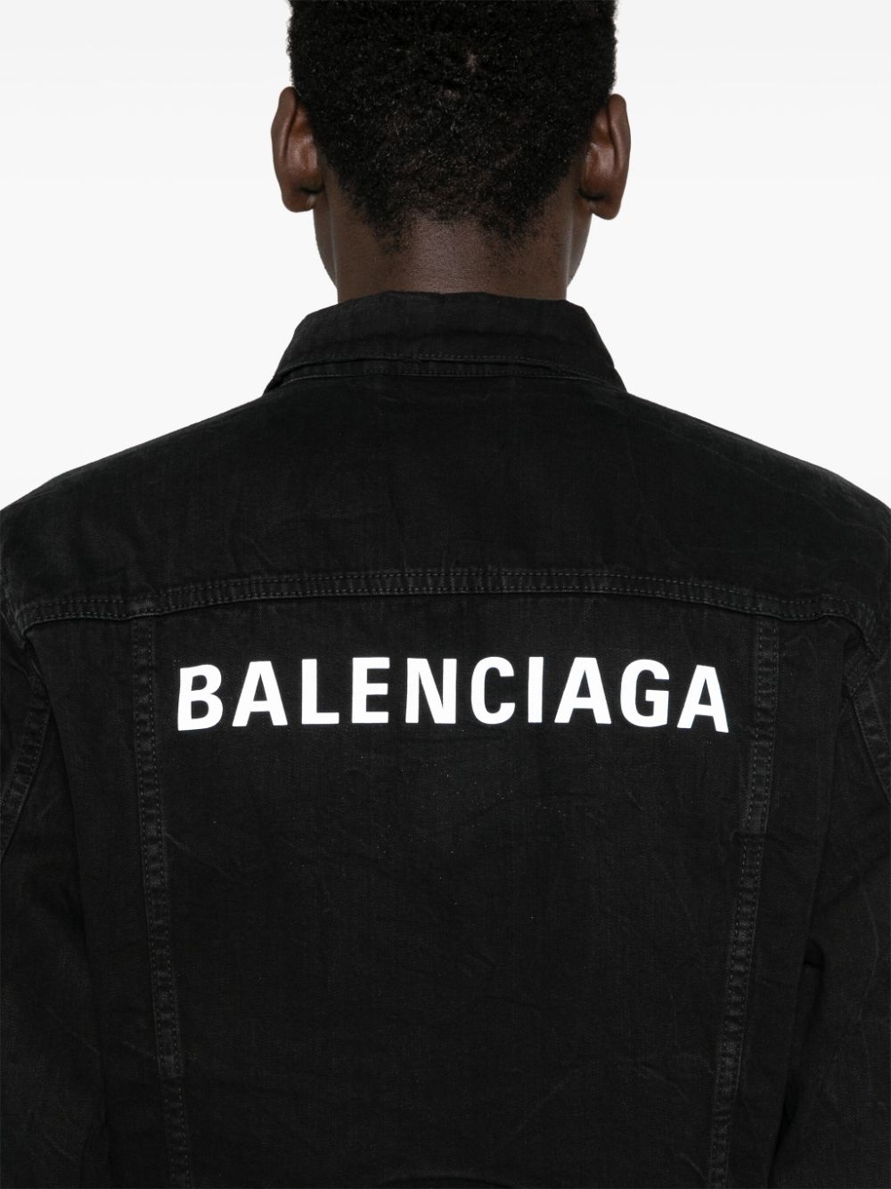 Balenciaga Women Denim Cotton Jacket