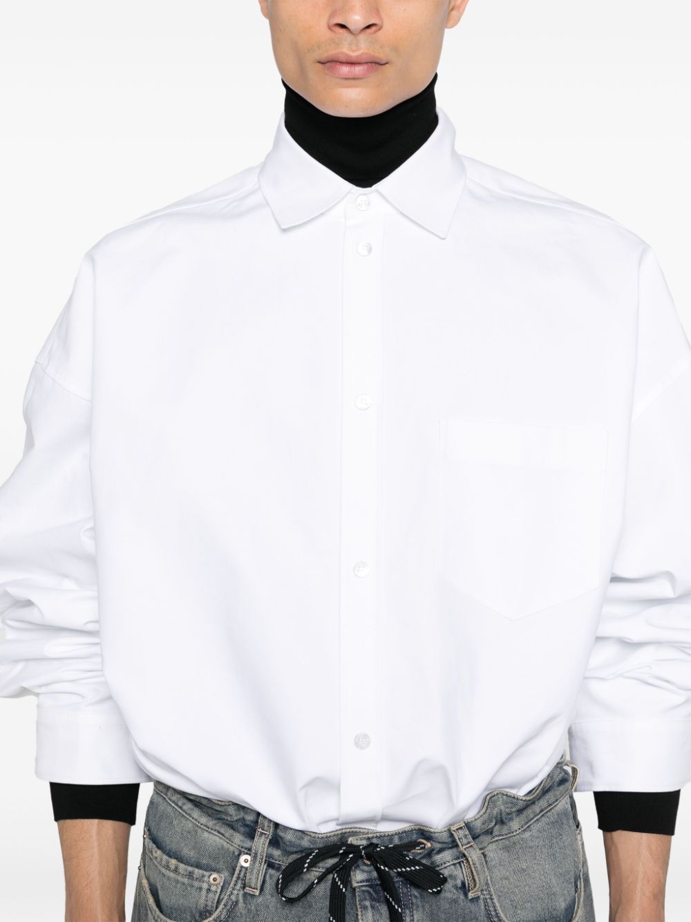 Balenciaga Women Oversized Cotton Shirt
