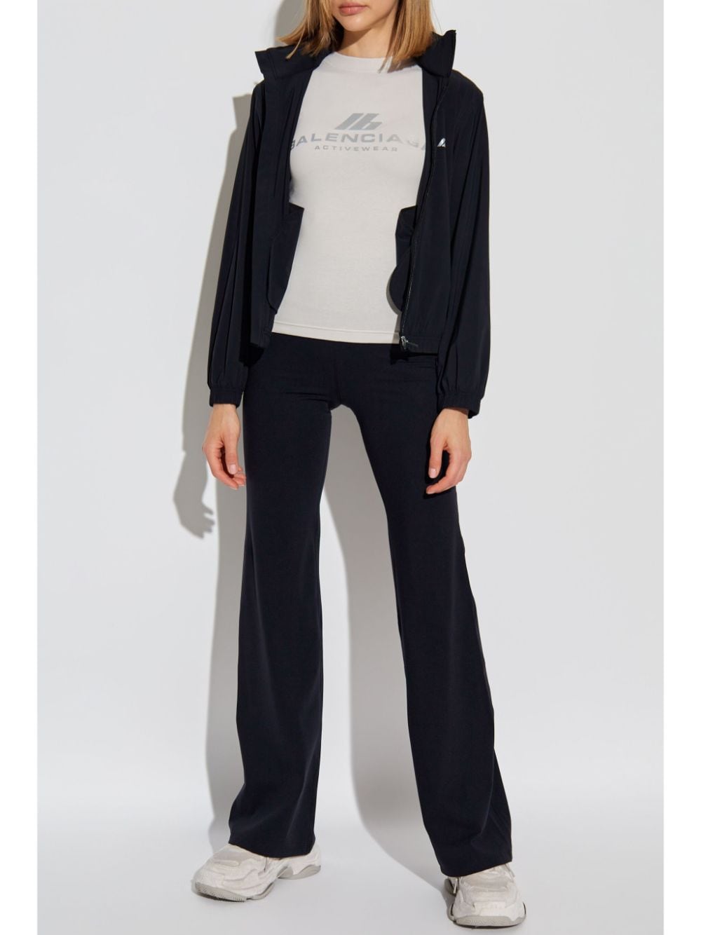 Balenciaga Women Shrunk Nylon Windbreaker