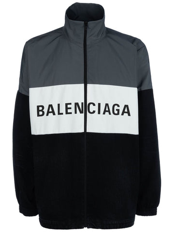 Balenciaga Men Logo Colorblock Blouson Jacket